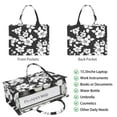 thumbnail image 2 of Large Capacity Tote Bag,Pioneer Flower Floral Print Pattern Handbag Fashion Luxury Tote Bag,15.7"x13"x 5.1" Inches,Laptop Compatible, 2 of 6