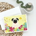 thumbnail image 2 of Easter Eggs Pug Cream Greeting Cards and Envelopes Pack of 8, 2 of 2