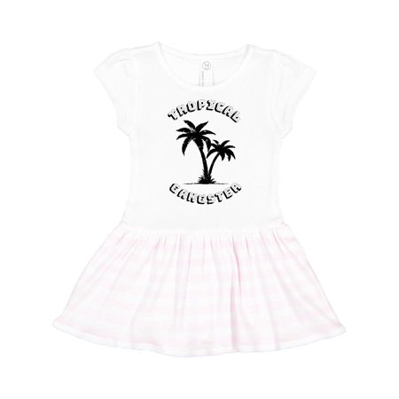 

Inktastic Tropical Gangster with Palms Distressed Gift Toddler Girl Dress