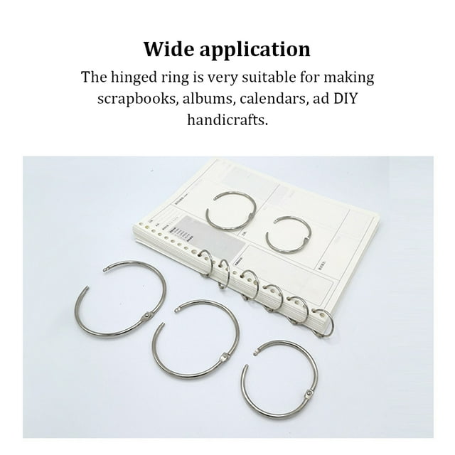 Hinged Links Ring Book Binder Scrapbooks Scrapbook Albums Albums Calendars Photo Binding Rings Portable DIY Making Handicraft Supplies Type 6
