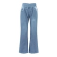 thumbnail image 5 of Kaemgyyd Flare Jeans for Women V Crossover High Waisted Bell Bottom Denim Pants Trendy Yoga Stretchy Bootcut Leggings with Pockets, 5 of 7