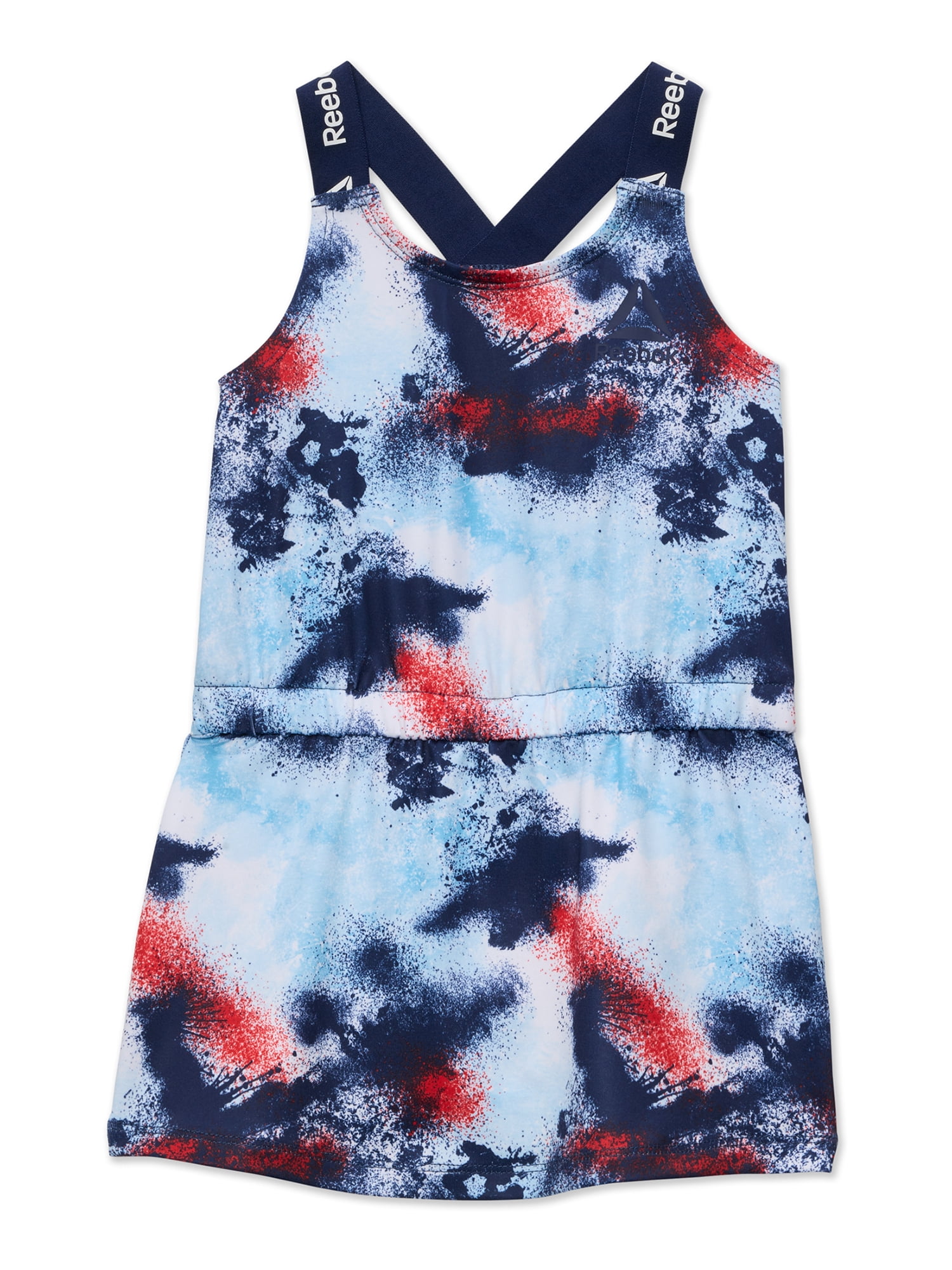 Reebok Baby and Toddler Girl Splatter Print Dress, Sizes 12M-5T