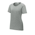thumbnail image 3 of Sport-Tek Ladies Posicharge Tri-Blend Wicking Scoop Neck Raglan Tee Lst400 Dark Grey Heather 4XL, 3 of 4