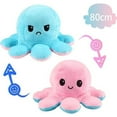 thumbnail image 1 of Grande Peluche Pieuvre Réversible 80 cm - DARMOWADE - Rose et Bleu - Jouet Doux et Mignon - Animaux en Peluche, 1 of 4