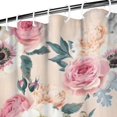thumbnail image 3 of Pioneer Flower Floral Print Pattern Shower Curtain 72"x84" ,Bathroom Decorative Shower Curtains Set with 12 Hooks,Modern Waterproof Washable Shower Curtain, 3 of 6