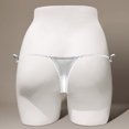 thumbnail image 4 of Ruimatai Women's Sexy Lingerie Thong Underwear Low Waist Tie Dazzling Color T-back Panties Comfortable Soft Breathable for Daily Wear & Couples, 4 of 4