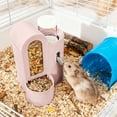thumbnail image 6 of Rabbit Food Water Dispenser, Guinea Pig Water Bottle & Automatic Bunny Feeder, Cage Accessories,3 Color Feeder Dispenser for Hamster, Chinchilla, Ferret Small Animals (Pink), 6 of 8