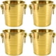 thumbnail image 1 of Cubos de Champán de Acero Inoxidable, de Metal, para Champán, Cerveza, Cócteles, Bar en Casa, Enfriador de Bebidas para Fiestas (Dorado), 1 of 7