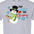 thumbnail image 4 of Inktastic Just Chillin' This Christmas Fun Snowman in Top Hat T-Shirt, 4 of 5