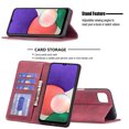 thumbnail image 5 of for Samsung Galaxy A42 5G Case, Flip Folio Wallet Cover Slim Premium PU Leather Case ID Credit Card Slots Stand Kickstand Holder Closure TPU Shockproof Phone Case for Samsung Galaxy A42 5G,Red, 5 of 9