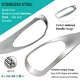 thumbnail image 3 of 2PCs Medical Grade Tongue Scraper by Vastmed | Stainless Steel Tongue Cleaner, Metal Tongue Scraper with Travel Bag | Tongue Scrubber for Bad Breath, Boost Oral Hygiene, 3 of 8