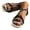 Black, variant on Dakaela Women's Boho Flat Sandals Ankle Strap Square Open Toe Braided Orthopedic Sandal Beach Vacation Dressy Summer Walking Shoes Black Size 6.5