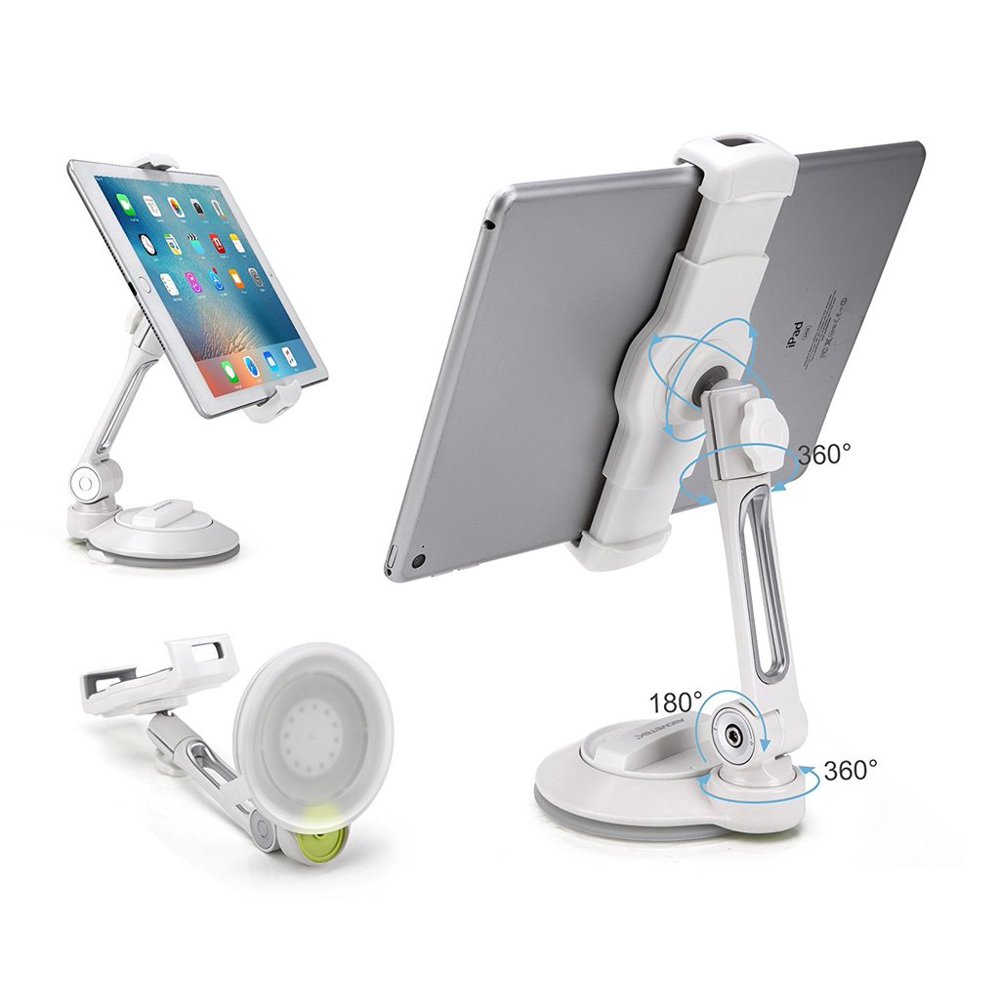 AboveTEK iPad Suction Cup Holder Tablet Stand, 360º Swivel Holder on