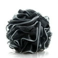thumbnail image 3 of Loofah Bath Sponge, Bath Poufs Black, Shower Loofahs, Shower Puffs, Mesh Puffs, Large Bath Shower Sponge, Black 1 Pack, 3 of 5