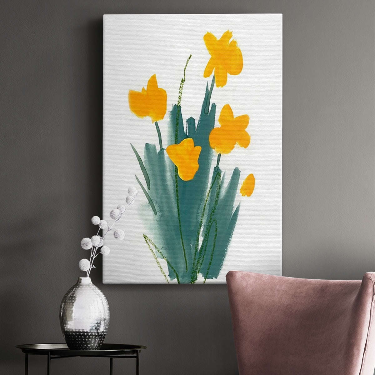 Daffodil Bunch II Premium Gallery Wrapped Canvas - Ready to Hang