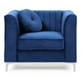 thumbnail image 4 of Glory Furniture Delray Velvet Chair in Navy Blue, 4 of 6