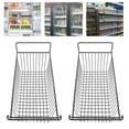 thumbnail image 1 of 2Pcs Chest Freezer Organizer Bins Deep Basket Stackable Storage Rack Metal Wire Black Freezer Baskets for Chest Upright Refrigerator Freezer Divider Bins, 1 of 7