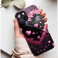 thumbnail image 5 of Valentine's Day Pink Broken Heart Design Protective Case For Couples Lovers Compatible with iPhone 11/12/13/14/15/16 Pro Max/Plus, 5 of 9