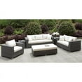 thumbnail image 4 of Afuera Living Outdoor Patio Loveseat with Pillows in Light Gray, 4 of 5