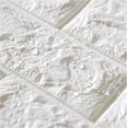 thumbnail image 2 of Gray 70x77cm PE Foam Self-Adhesive 3D Wall Sticker Wallpaper Relief Brick Tile Stone Wallboard Sticker Suitable for Bedroom Kitchen Living Room..., 2 of 8