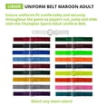 thumbnail image 4 of Champion Sports UBMR Adult Baseball & Softball Uniform Belt, Maroon, 4 of 6
