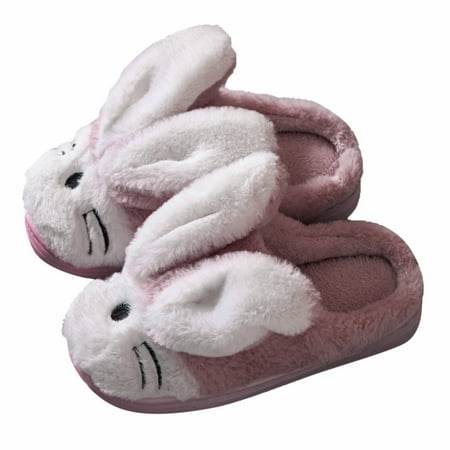 

AIMAOMI Kids Children s Boys Girls Cartoon Furry Shoes Indoor Home Warm Cotton Slippers H