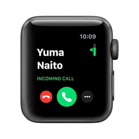 Apple Watch Series 3 (GPS) 38mm Aluminum Case with Black Sport Band - Space Gray Aluminum
