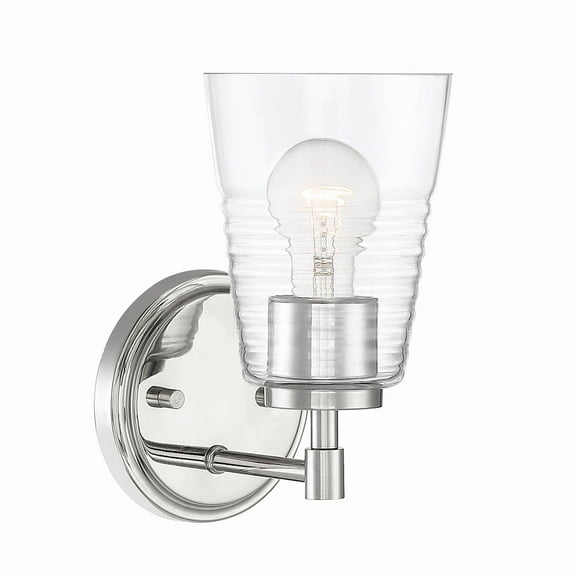 Designers Fountain Ingo Polished Nickel 1 Light Wall Sconce, D230M-1B-PN