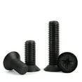 thumbnail image 2 of 100pcs Black Nylon Plastic Countersunk Screws M2.5x4mm, 2 of 5