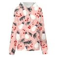 thumbnail image 2 of Womens Christmas Graphic Hoodies Plus Size Hoodies with Pocket Loose Buttoned Long Sleeve Sweatshirt Tops, 2 of 7