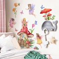 thumbnail image 5 of Fairy Decal Butterfly Decal Flower Fairy Decal Girls Bedroom Kids Room Nursery Wall Decor, Wall Sticker, 5 of 5