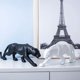 thumbnail image 5 of Estatuas abstractas de leopardo, escultura de pantera, animal tallado a mano, resina, decoración moderna para el hogar, grande, 5 of 5