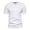 White, variant on Mens T-shirts Short Sleeve Slim Fit Button Down Sports T Shirt Casual Solid Color Tees for Men Army Green S