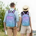 thumbnail image 6 of Balery Multicolor Glitter Vintage Canvas Backpack for Men and Women - Large Capacity, Durable Travel Laptop Bag for School, Work, Hiking, and Outdoor Activities, 6 of 7