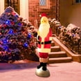 thumbnail image 2 of Northlight Lighted Blow Mold Santa Claus Outdoor Christmas Decoration - 59", 2 of 7
