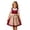 00-Brick Red290, variant on Lullu Girl's Bavarian Dirndl Dress Traditional Oktoberfest Dress Apron, Sizes 3-12