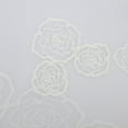 thumbnail image 5 of Women's Sheer Mesh Scarf with Floral Embroidered Edges and Delicate Lightweight Drape - Pure White, 5 of 6