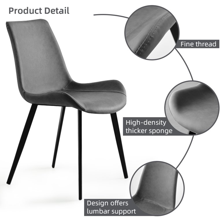 ⅱ. dining chair set edx Dining Chairs Set of 2, Mid Century Modern Kitchen