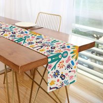 Yayeee Table Runner 70 inches Long Home Kitchen Dinning Party Decoration, Abstract Floral