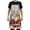 Christmas Santa Claus with Deers, variant on Kitchen Apron with 2 Pockets Adjustable waterproof Cooking Aprons for Women Men Chef Lovely Long Ear Dog