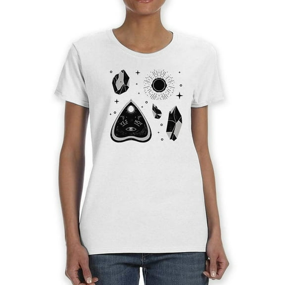 Ouija Cursor Shaped T-Shirt Women -Image by Shutterstock, Female Medium