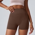 thumbnail image 3 of Avolia Women's Athletic Yoga Shorts High Waist Peach Lifting See-Through Proof Summer Workout Shorts, 3 of 3