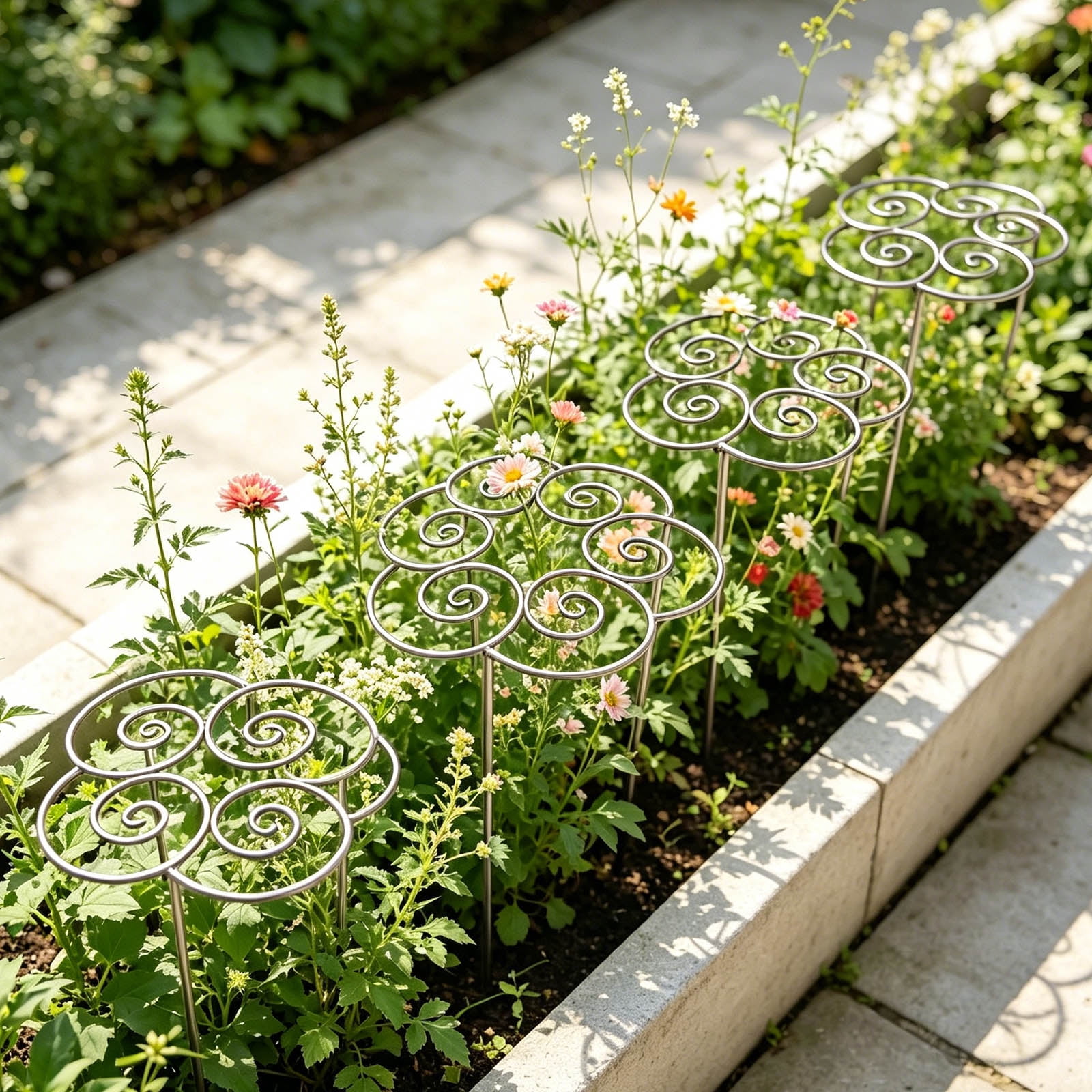 Peony Cages and Supports, 10.83Inch Heavy Duty plant cages for outdoor plants, Grow Through plant support rings for peony rose hydrangea garden 1pcs