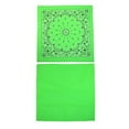 thumbnail image 3 of CTM Cotton Solid and Paisley Print Neon Bandana Kit (Pack of 2), 3 of 5
