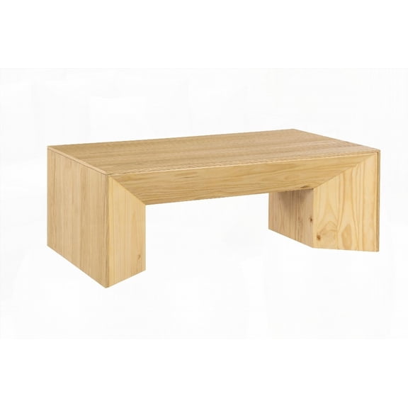 Natural Oak Coffee Table for Living Room - Blends Beauty & Versatility, Easy to Clean