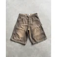 thumbnail image 3 of Pantalones cortos de mezclilla con borde sin rematar y agujeros rasgados de estilo Harajuku para hombre y mujer, estilo vintage, básicos, sencillos y combinables, ropa de calle, pantalones cortos Y2k, 3 of 5