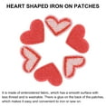 thumbnail image 4 of Corazón Forma Termoadhesivos Parches Rose Rosa Bordado Cosido Amor Apliques Parches para Ropa Chaquetas Mochila Zapatos Reparación Adornos Paquete de 15, 4 of 6