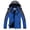 Blue, variant on Men Warm Waterproof Windbreaker Hooded Raincoat Snowboarding Jackets
