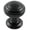 Black Finish, variant on Hickory Hardware P2286 Zephyr 1" Mushroom Cabinet Knob - Black