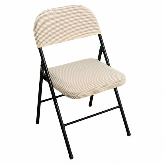 AUQ Folding Dining Chair Seat and Back Cover Set,Stretch Chair Slipcover Folding Chair Cover Back Cover 2-piece Home Decor